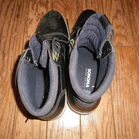 Teen's / Men's Faux Leather Casual Ankle Boots - Picture 5 of 6